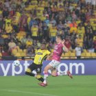 Bryan Carabalí abrió el marcador en el duelo entre Barcelona e Independiente del Valle.