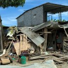 Ángela Mujica Tomalá perdió su vivienda a causa de uno de los atentados en Machala.