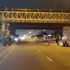 El puente donde aparecieron los cuerpos.