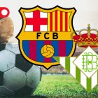 FC Barcelona y Real Betis rivalizan en la fecha 30 del campeonato español.