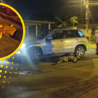 Uno de los hermanos quedó inerte junto a un vehículo y el otro a poca distancia