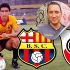 Manuel Uquillas en 1990 comandaba el ataque de Barcelona SC ante River Plate.