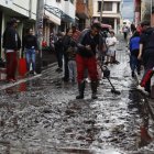 Intensas lluvias afectaron las viviendas de los vecinos de Turubamba Bajo, sur de Quito en las Calles Moromoro.