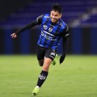 El festejo de Jordy Alcívar tras marcar un golazo para Independiente del Valle.