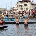 Cronometrando 6 horas, 38 minutos y 46 segundos, la yola del Club de Remo Ab. Manuel Calle #2 fue la campeona de regata Guayaquil-Posorja 2024.