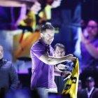 Daniel Noboa en el cierre de campaña.