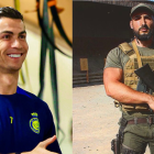 Cristiano Ronaldo y su guardaespaldas Cláudio Miguel Vaz