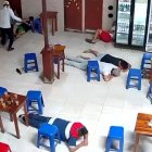 El atraco quedó registrado en las cámaras de seguridad del centro de tolerancia.