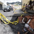 El sitio solo está cercado por una cinta amarilla. Ya se han hecho inspecciones.