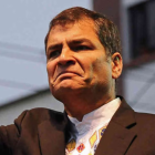 Rafael Correa no acepta la victoria de Daniel Noboa.