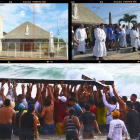 El Baño de la Cruz es una de las expresiones más representativas de los peninsulares en Semana Santa.