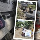 Este ciudadano sacó todas sus pertenencias de la casa y las cargó en una camioneta.