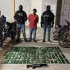 Un ciudadano fue aprehendido durante el procedimiento policial.