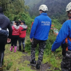 El senderista pasó toda la noche en el intenso frío de la montaña en Píllaro.