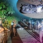 Los familiares de las víctimas llegaron consternados al lugar donde fueron hallados los cuerpos.