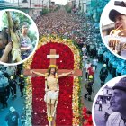 La imagen de Jesús crucificado 
recorrió las principales calles del suroeste de Guayaquil, acompañada por miles de feligreses.