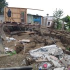 En El Verdún, la tierra se está partiendo y varias casas han colapsado.