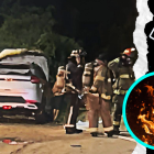 Un carro incendiado fue hallado minutos después del ataque en  el barrio El Paraíso.