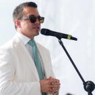 El presidente Daniel Noboa en un evento en la provincia de El Oro.