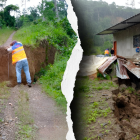 Una falla geológica ha provocado deslizamientos de tierra que siembran miedo y destrucción en Cube, Quinindé.