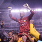 Javier Burrai fue la figura de Barcelona en la final ganada a Liga de Quito 2020 en el Rodrigo Paz Delgado.