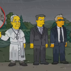 De la Plaza San Pedro a la televisión animada: el Papa también fue parte del universo amarillo.
