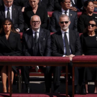 Daniel Noboa asistió al funeral de Papa.