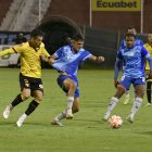 Jesús Trindade hizo el gol de Barcelona en Ambato.