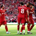 Liverpool celebró el campeonato de Premier League en Anfield.
