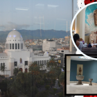 Desde el parque Montalvo, se aprecia la imponente infraestructura de la Catedral ambateña.