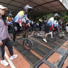 Mariana supervisó personalmente la clínica deportiva impartida a los niños en Quito.