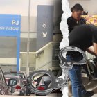 En el dormitorio de uno de los policías se encontró droga y un arma.