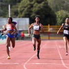 Anahí Suárez volvió con fuerza a competir en la prueba de 100 metros planos.