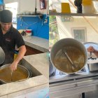 Jonas Pinargote y Adolfo Tomalá se quedadon sin encebollado en las primeras horas.