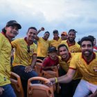 Ismael Blanco (i), Pablo Saucedo, Máximo Banguera, José Luis Perlaza,, Luis Caicedo, Michael Jackson Quiñónez, José Amaya y Damián Lanza.