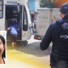 El cadáver de Plácida Luna fue retirado del bus y llevado en un carro de Medicina Legal.