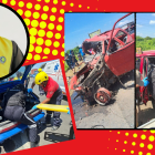 Por un aparente exceso de velocidad se habría dado el choque entre tres vehículos.