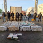 Las sustancias se encontraron en un contenedor.