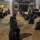 Los 1.400 bloques de droga fueron entregados a la Policía Nacional para su almacenamiento y posterior destrucción.