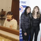 Vanessa Moncayo con su hijo Alexei y Gisella Heredia con su hija Ariel, acompañadas de Kanny García.