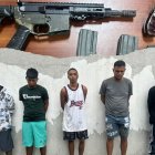 Los detenidos y las evidencias fueron halladas en un inmueble en Chongón.