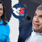 Marcela Aguiñaga, prefecta de Guayas, y Rafael Correa protagonizan un cruce de declaraciones tras las elecciones.