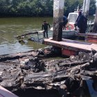 Así quedaron las embarcaciones afectadas.