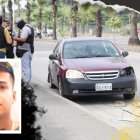 El hombre iba en el interior de este vehículo.