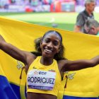 Kiara Rodríguez alcanzó el primer lugar en salto largo T46/47 en el Grand Prix de Cali 2025.