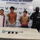 Los detenidos por el crimen de taxista en Guayaquil.