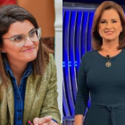 La vicepresidenta María José Pinto y la expresentadora de noticias Teresa Arboleda