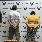Pareja de adultos mayores fue detenida en Guayaquil.