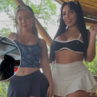 Catrina Sauvage y Andrea Soto fueron al casting de Ismael Sánchez.