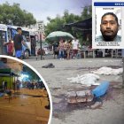 Las huellas del violento ataque aún eran visibles en el lugar de los hechos.